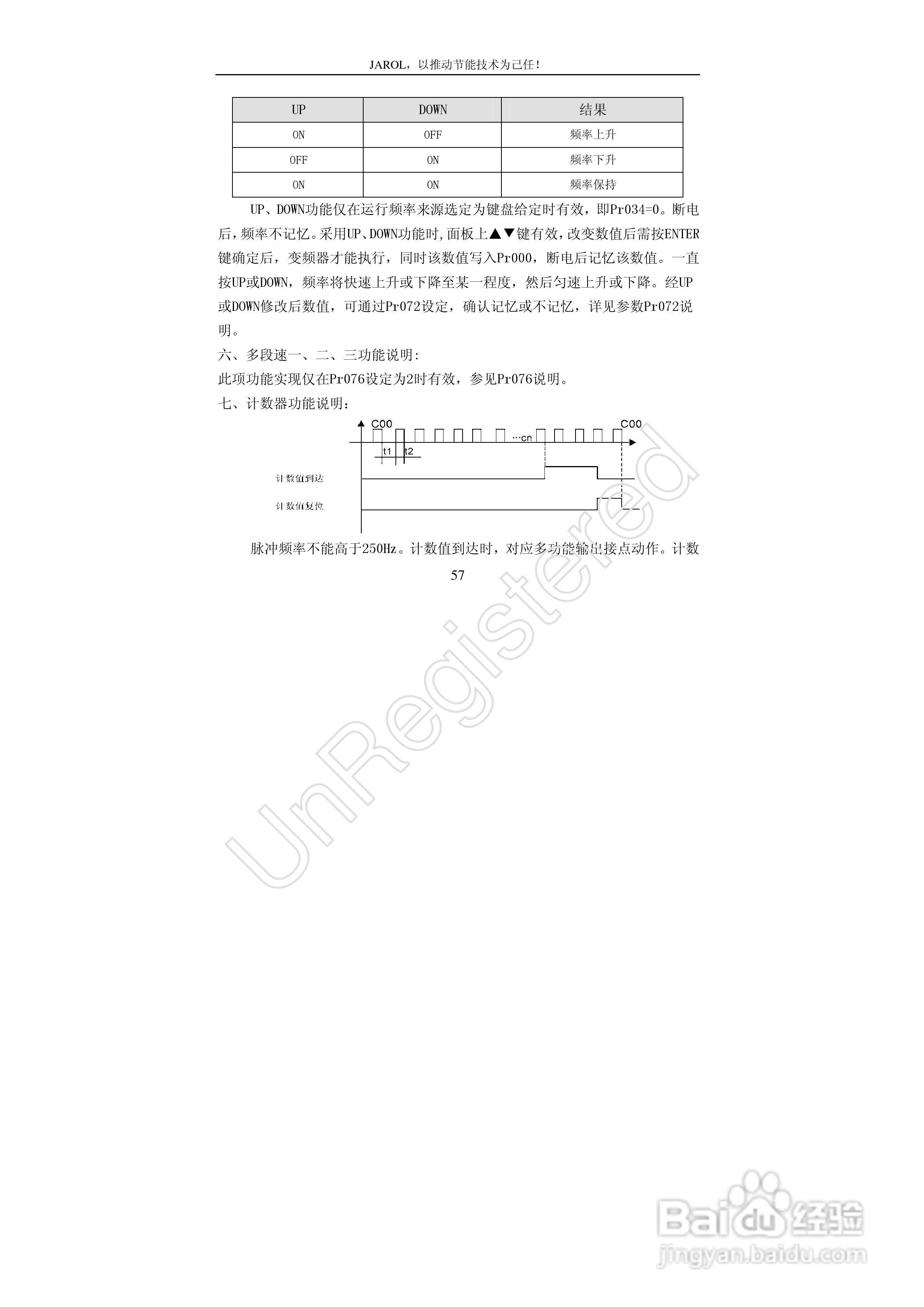 佳乐JR7000-315G-4-1090变频器使用说明书:[6]