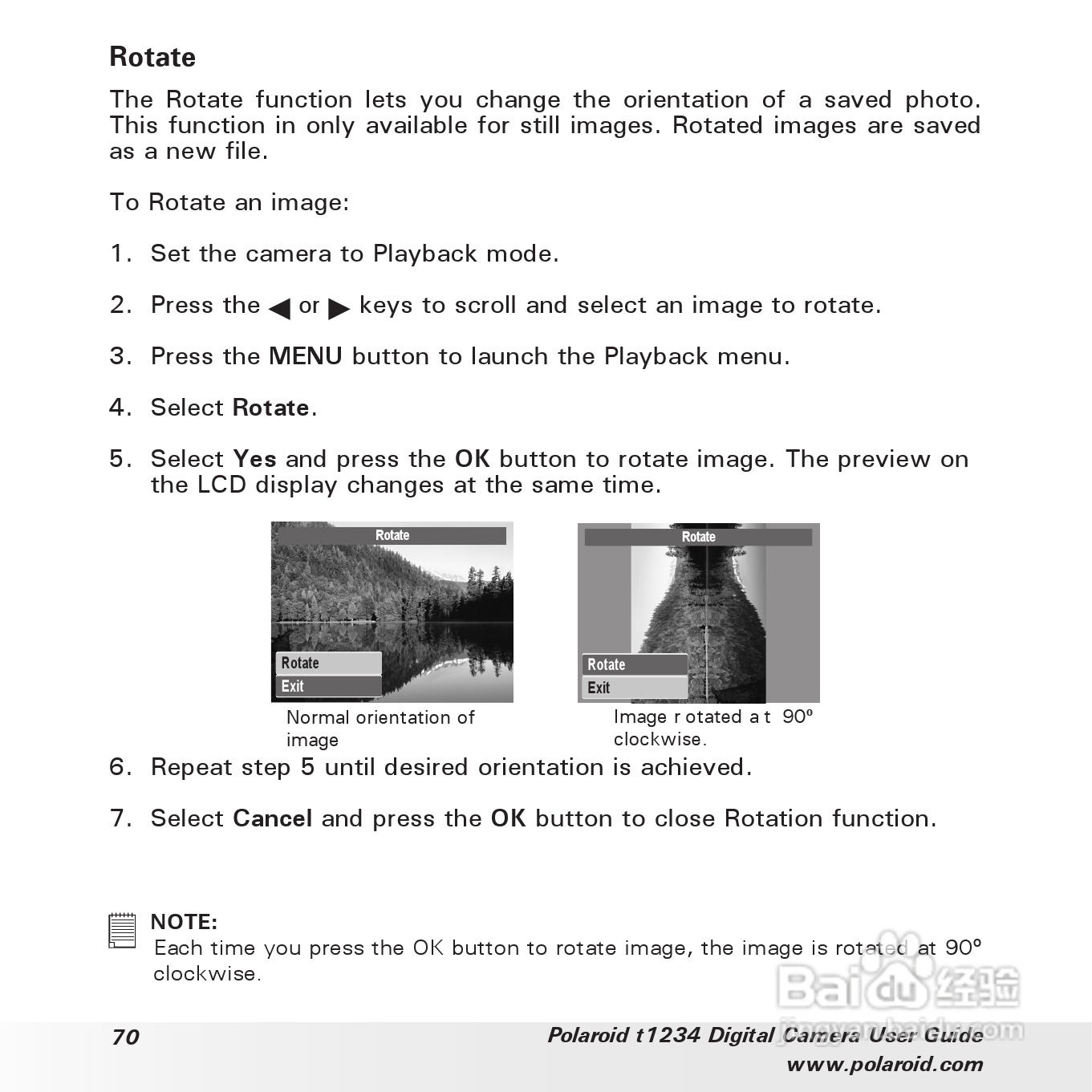 宝丽来Polaroid t1234数码相机使用说明书:[7]