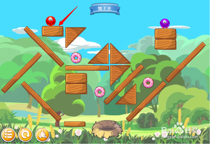 小游戏泡泡鸟历险记7关