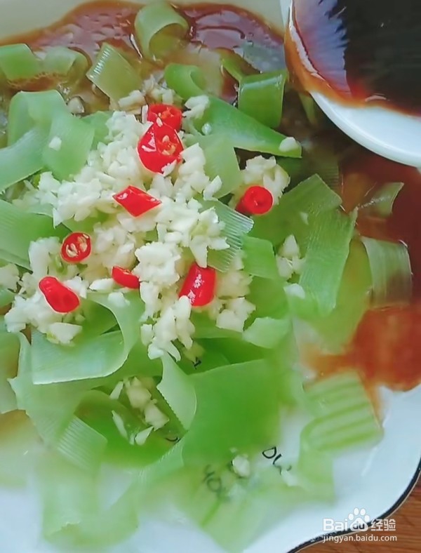 椒麻笋片的做法