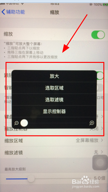 iPhone手机如何开启缩放功能