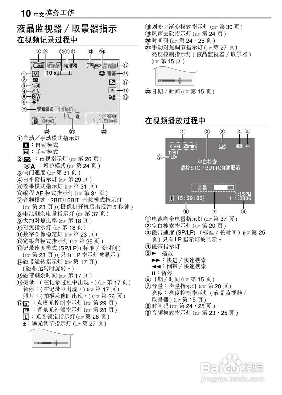 JVC GR-D320AC数码摄像机说明书:[1]
