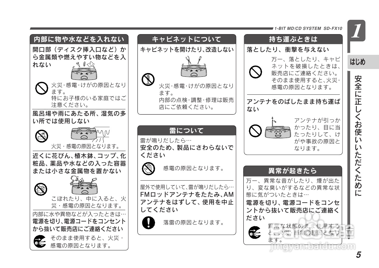SHARP SD-FX10组合音响说明书:[1]
