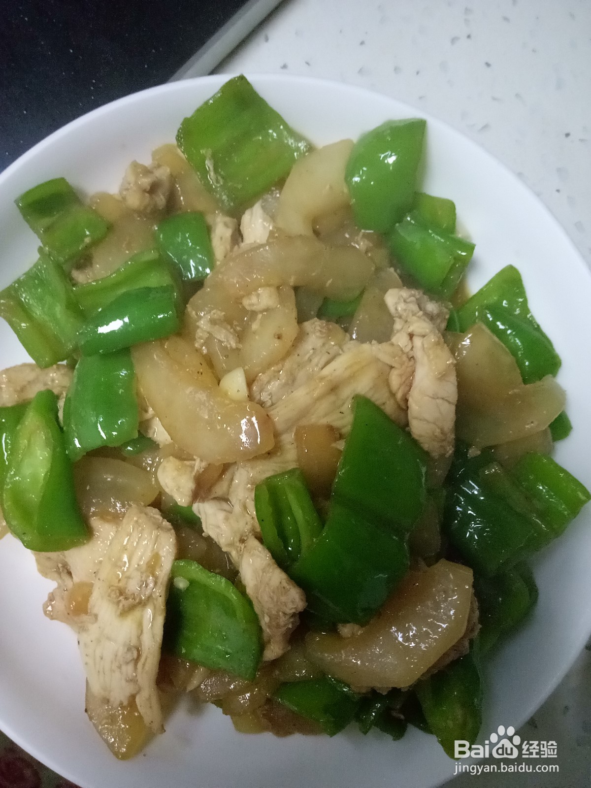 黄瓜青椒炒鸡胸肉