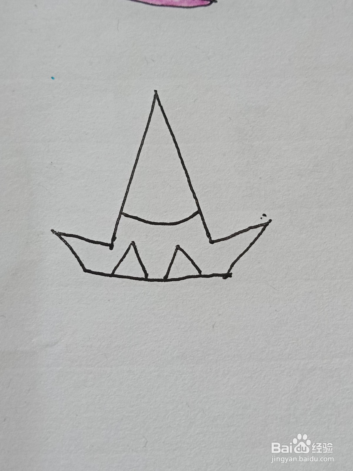 帽子的简笔画之二