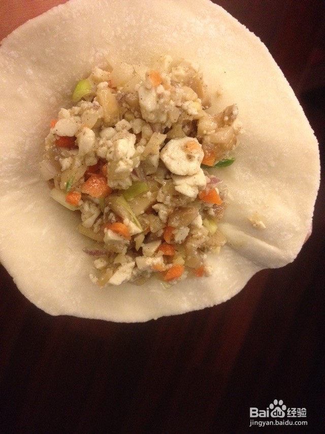 香菇豆腐素锅贴的做法