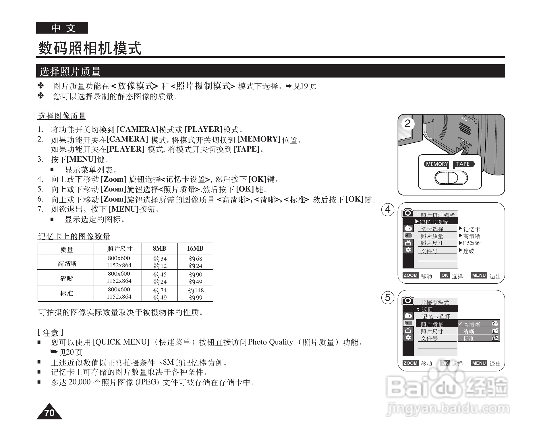 三星VP-D964W(i)摄录一体机使用说明书:[7]