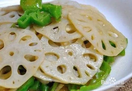 家庭自制炒莲藕