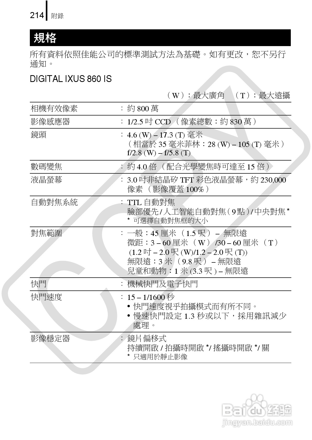 佳能 DIGITAL IXUS860IS相机使用说明书:[22]