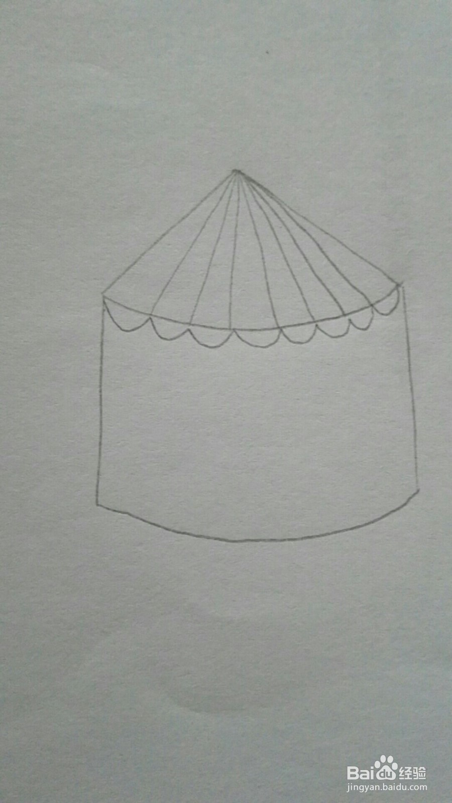 马戏团帐篷的简笔画法