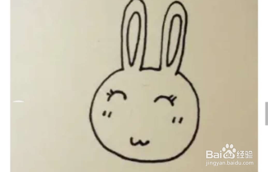 如何画出可爱的小兔子