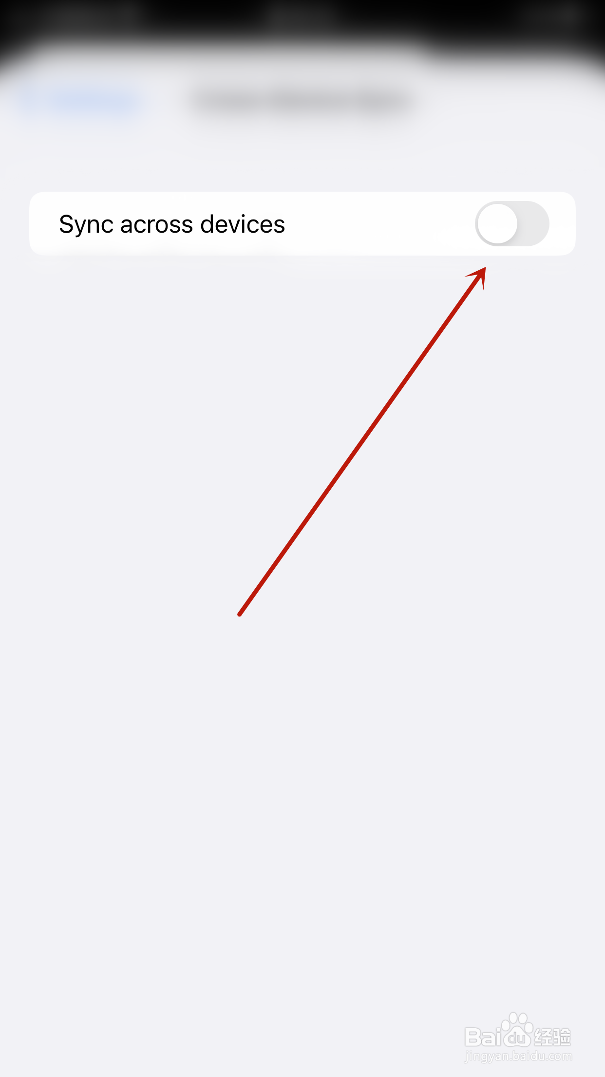 Canary如何关闭Sync across devices