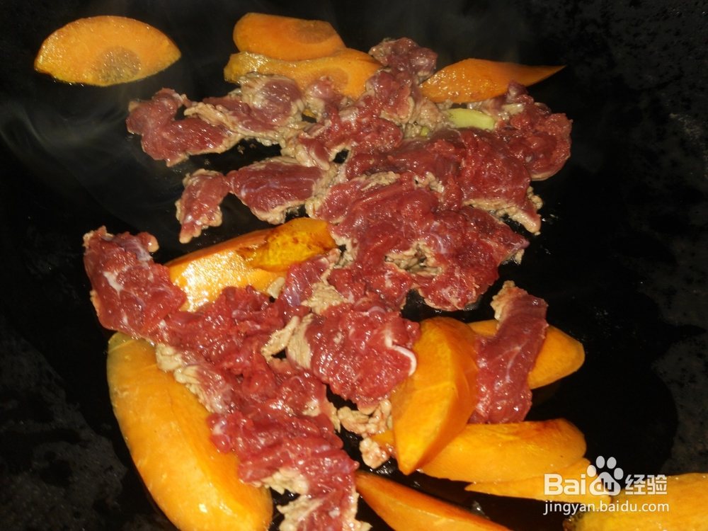 健康食谱:海带牛肉炒香干