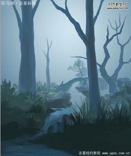 Photoshop鼠绘教程:唯美的梦幻森林