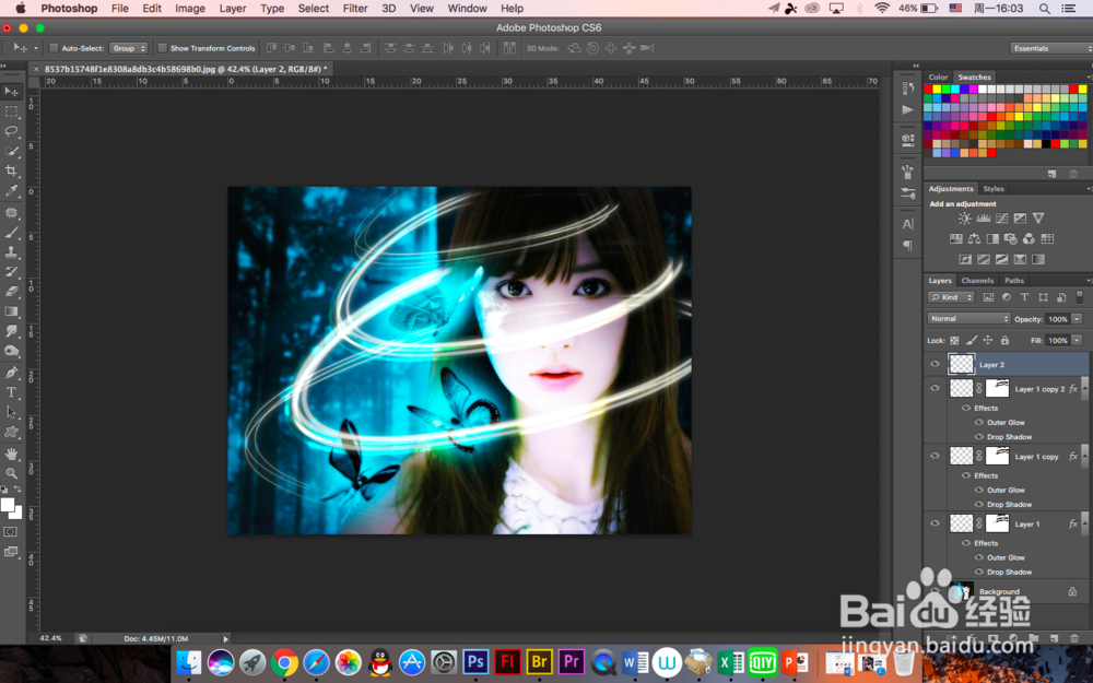 怎么用PS制作绚丽光晕