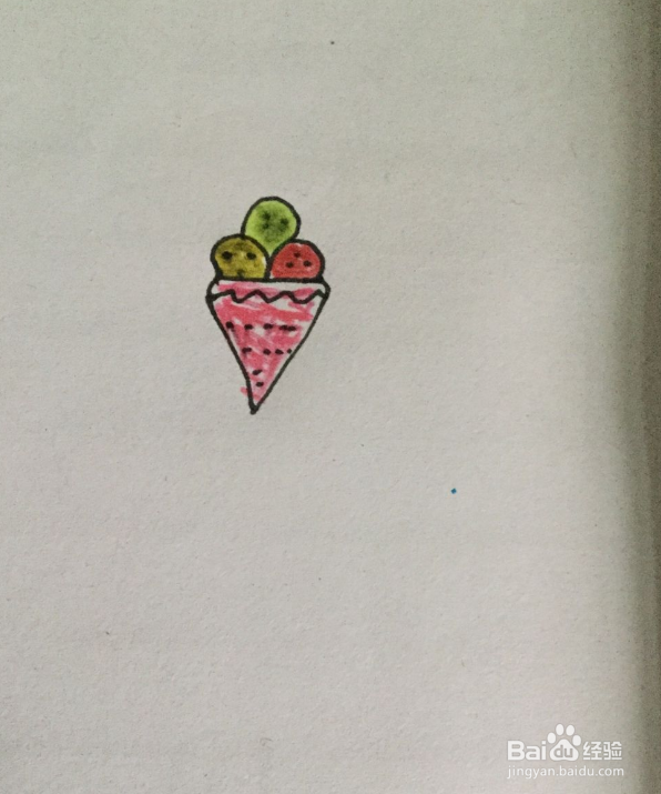 冰激淋简笔画