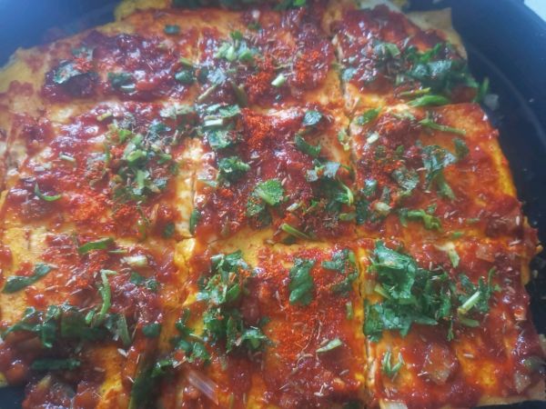 街边小吃铁板豆腐