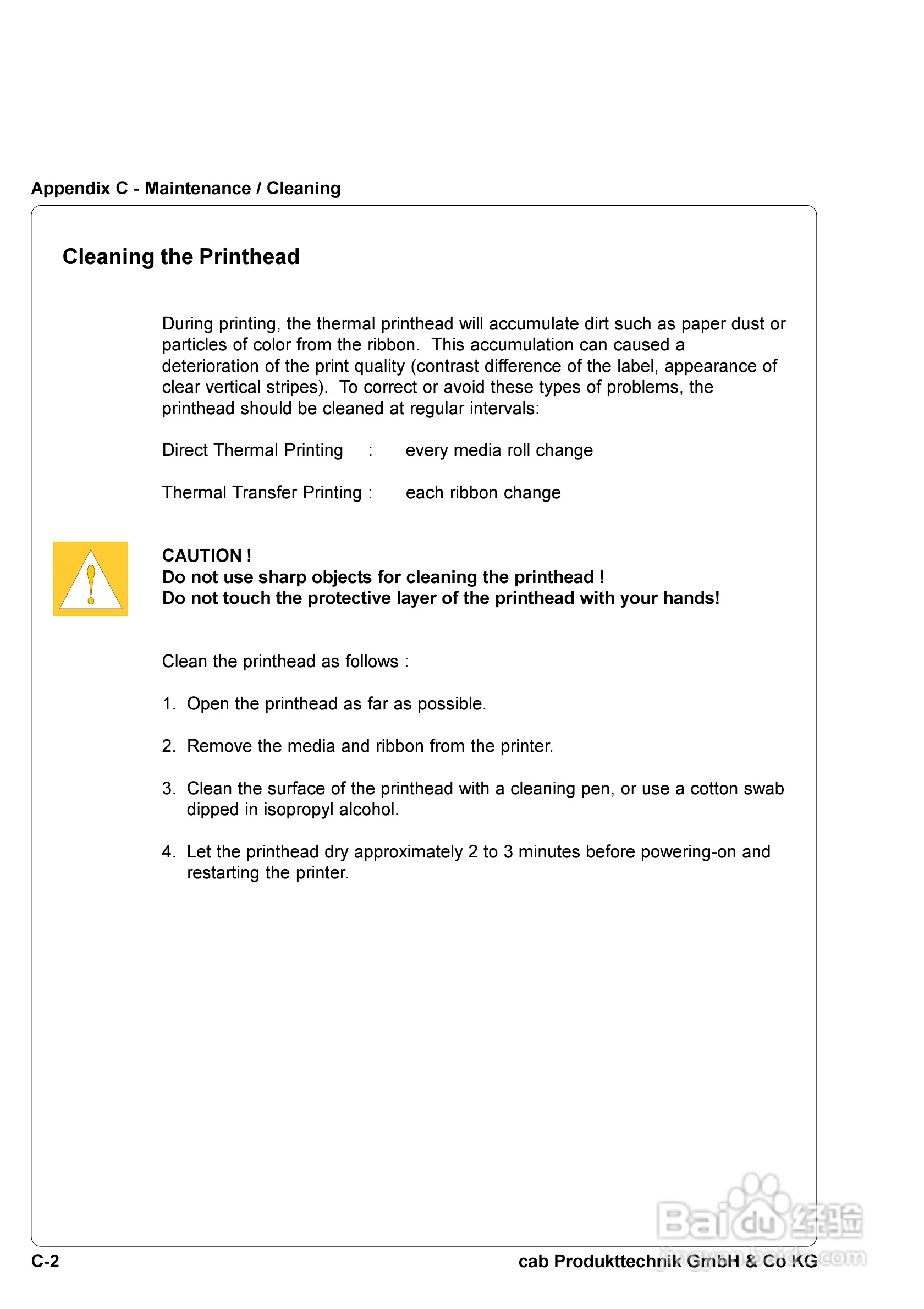 cab A8300打印机使用说明书:[11]