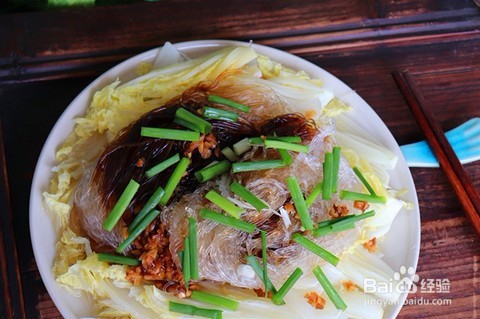 大白菜蒸粉丝的做法