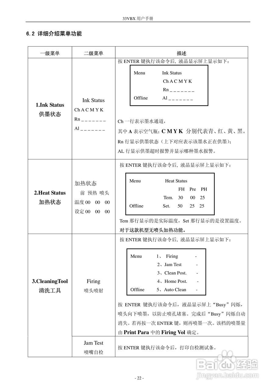 33VBX 型打印机 600001540 用户手册:[3]