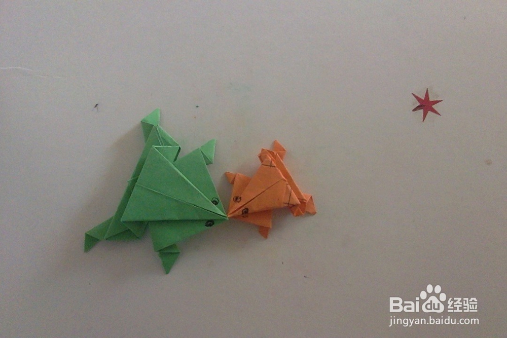 小青蛙折纸教程