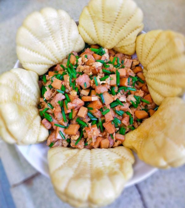 千页肉丁韭菜花