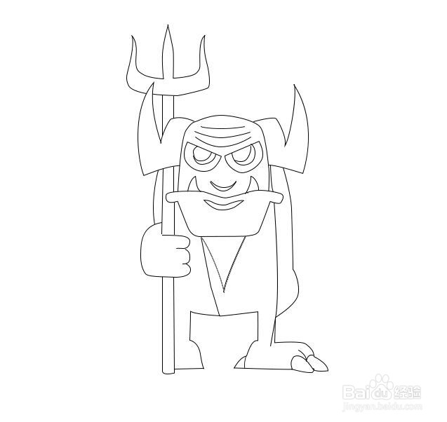 暗之恶魔怎么画