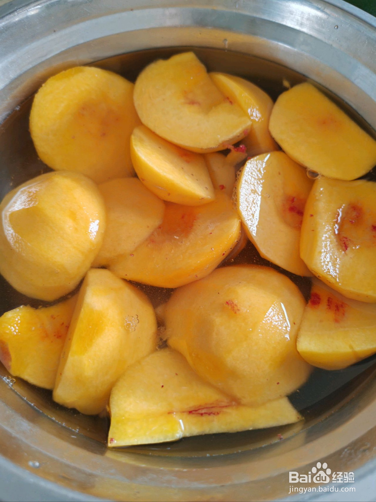 黄桃罐头的做法