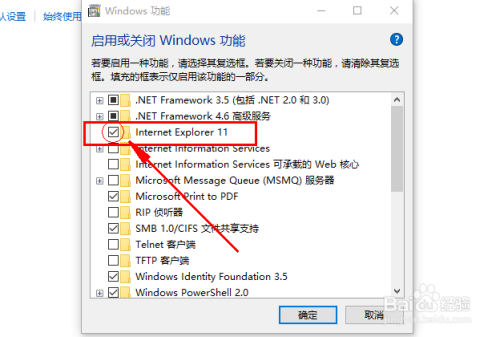 windows10如何让禁用IE浏览器