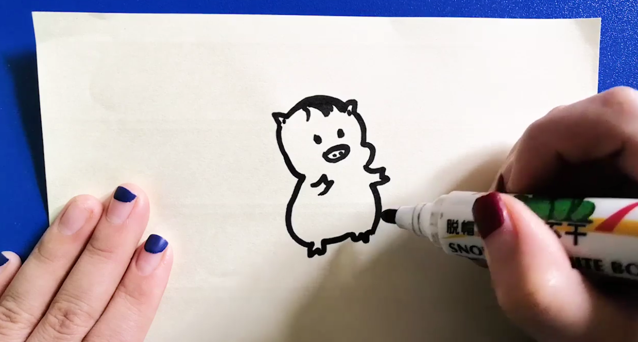 简笔小猪怎样画