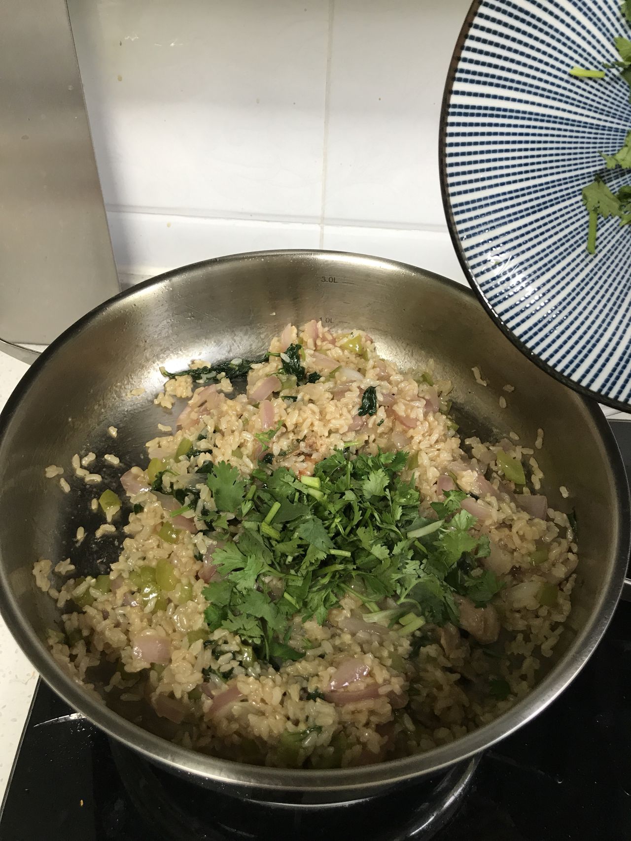 香煎鸡腿糙米饭,原来饭还可以做的这么美味!
