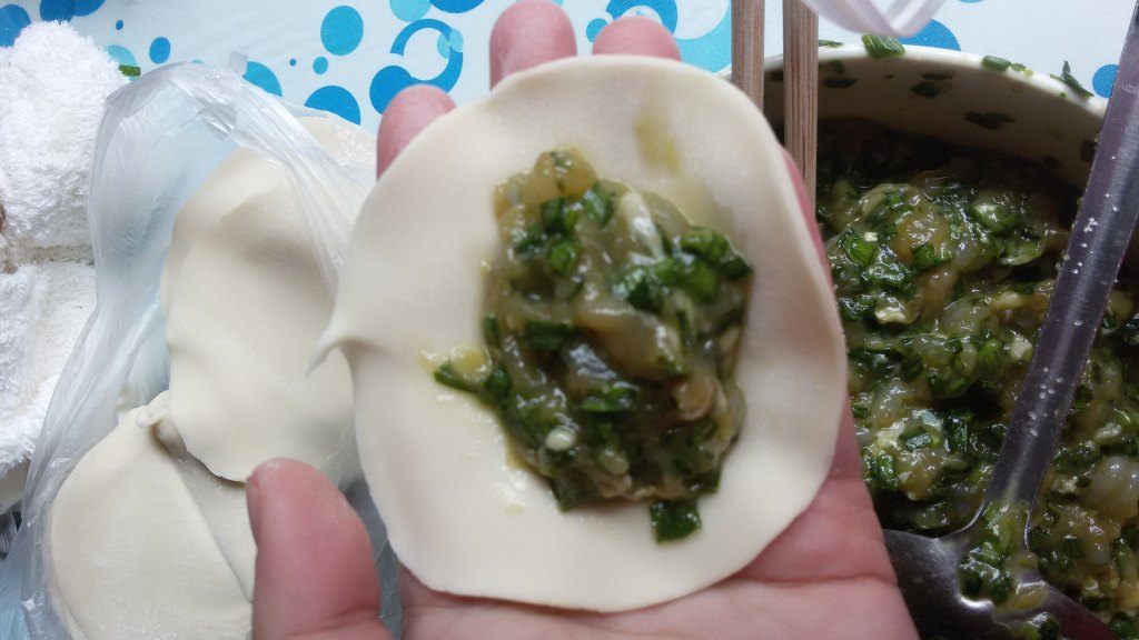 好吃的家乡美食,韭菜虾仁肉饺子好吃到尖叫