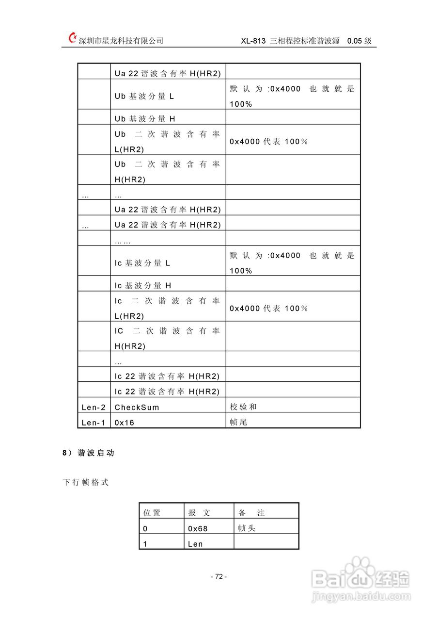 XL-813三相程控标准谐波源使用说明书:[8]