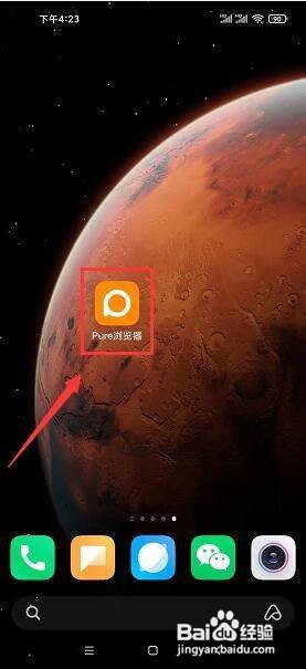 pure浏览器怎么将语言调成英文?