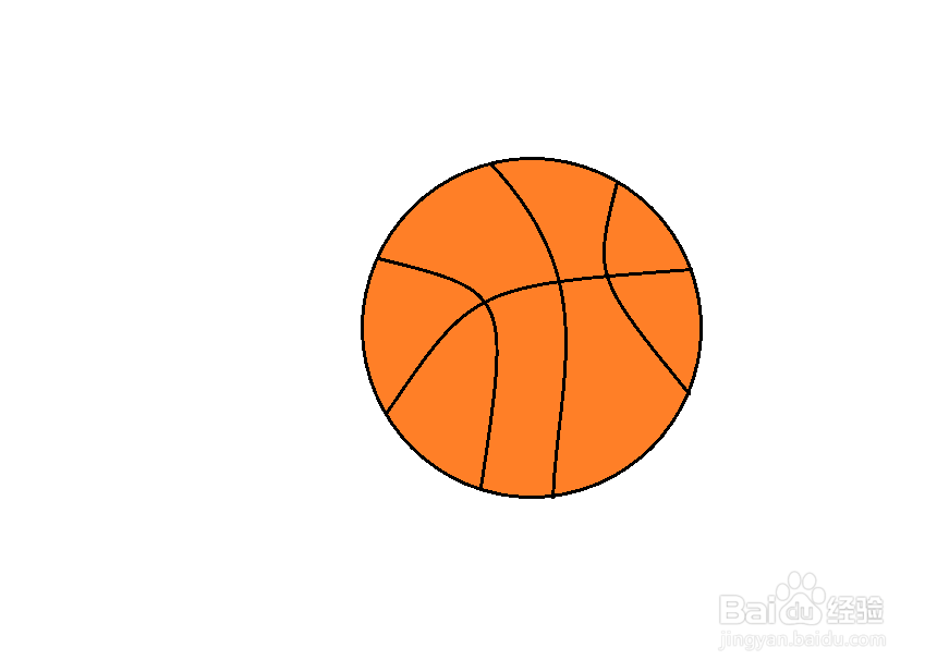 幼儿篮球简笔画图片