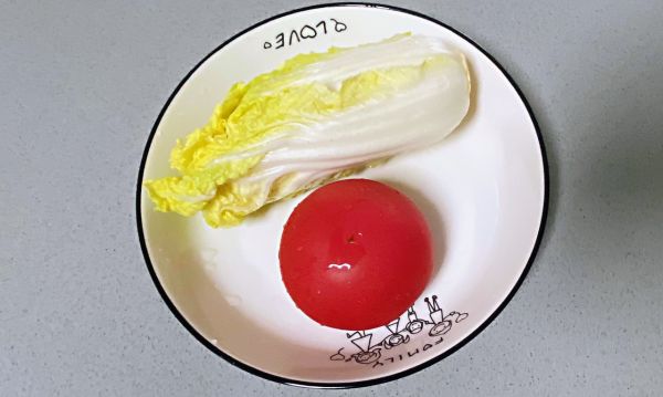 西红柿炒娃娃菜