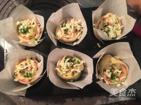 培根芝士面包卷