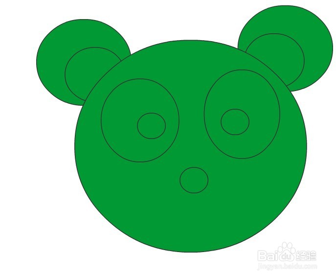 flash如何绘制一只卡通熊猫