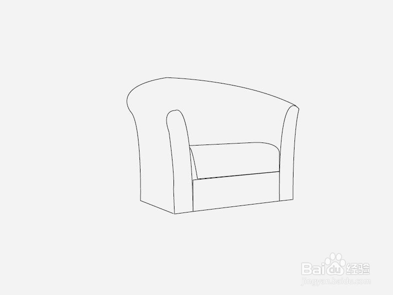 怎样用简笔画沙发