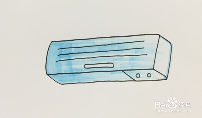 空调的简笔画怎么画