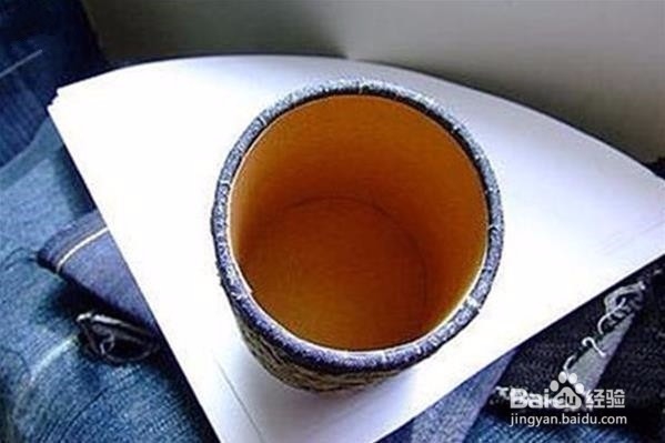 牛仔布DIY漂亮的手工笔筒创意制作教程