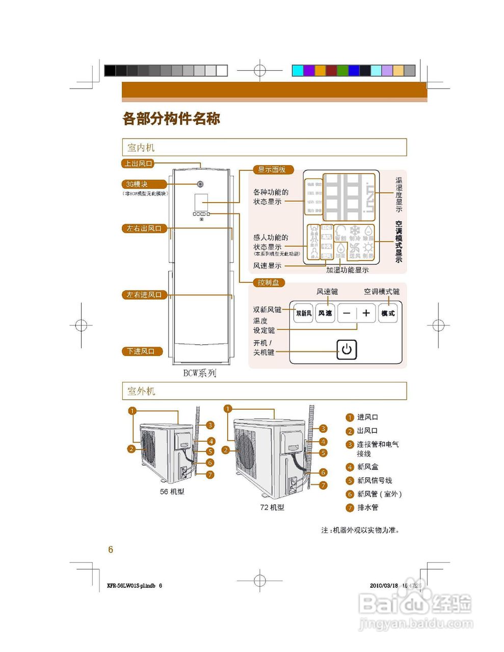 海尔KFR-72LW/62BCW21(巧克力红）型家用空调使用说明:[1]