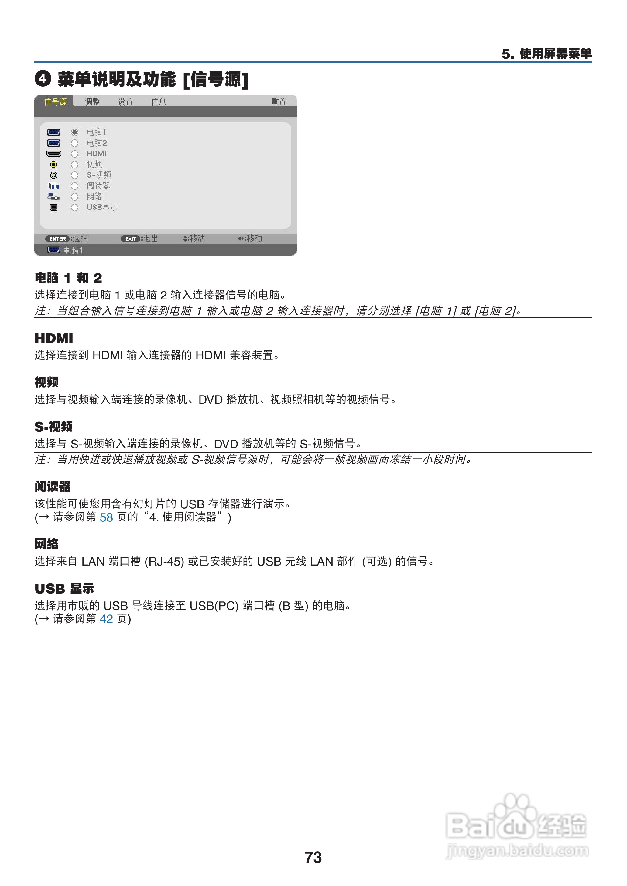 NEC NP-M260XS+投影机使用说明书:[9]
