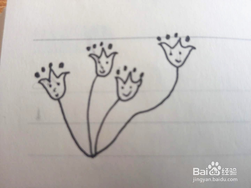 简笔画之铃铛花