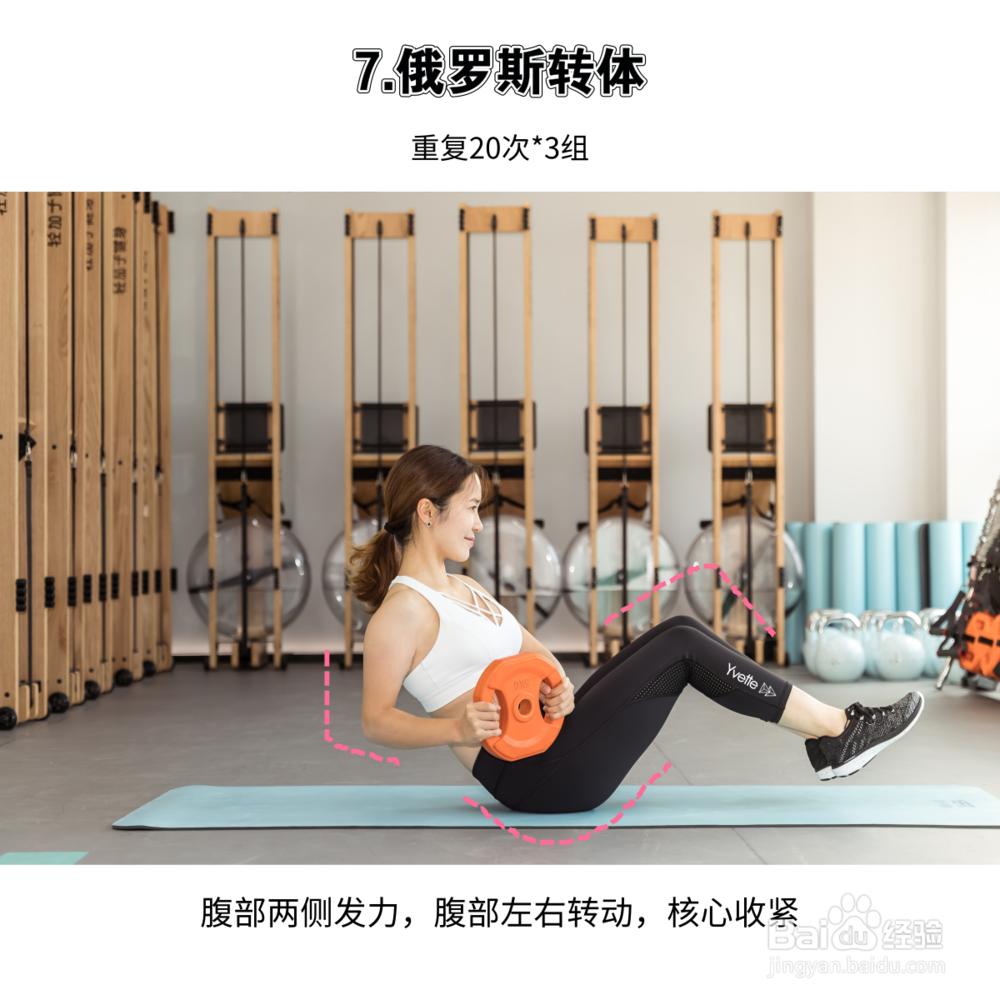 8组瘦腰腹部训练