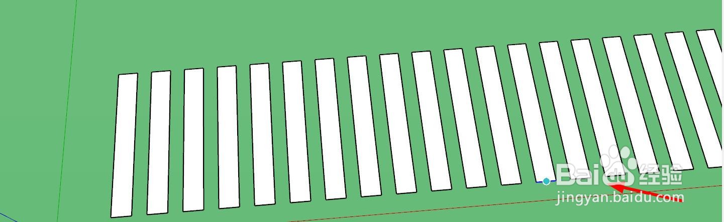 sketchup怎么快速画人行道