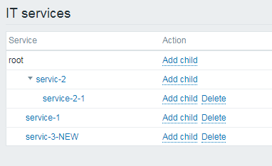 如何在zabbix中删除服务？