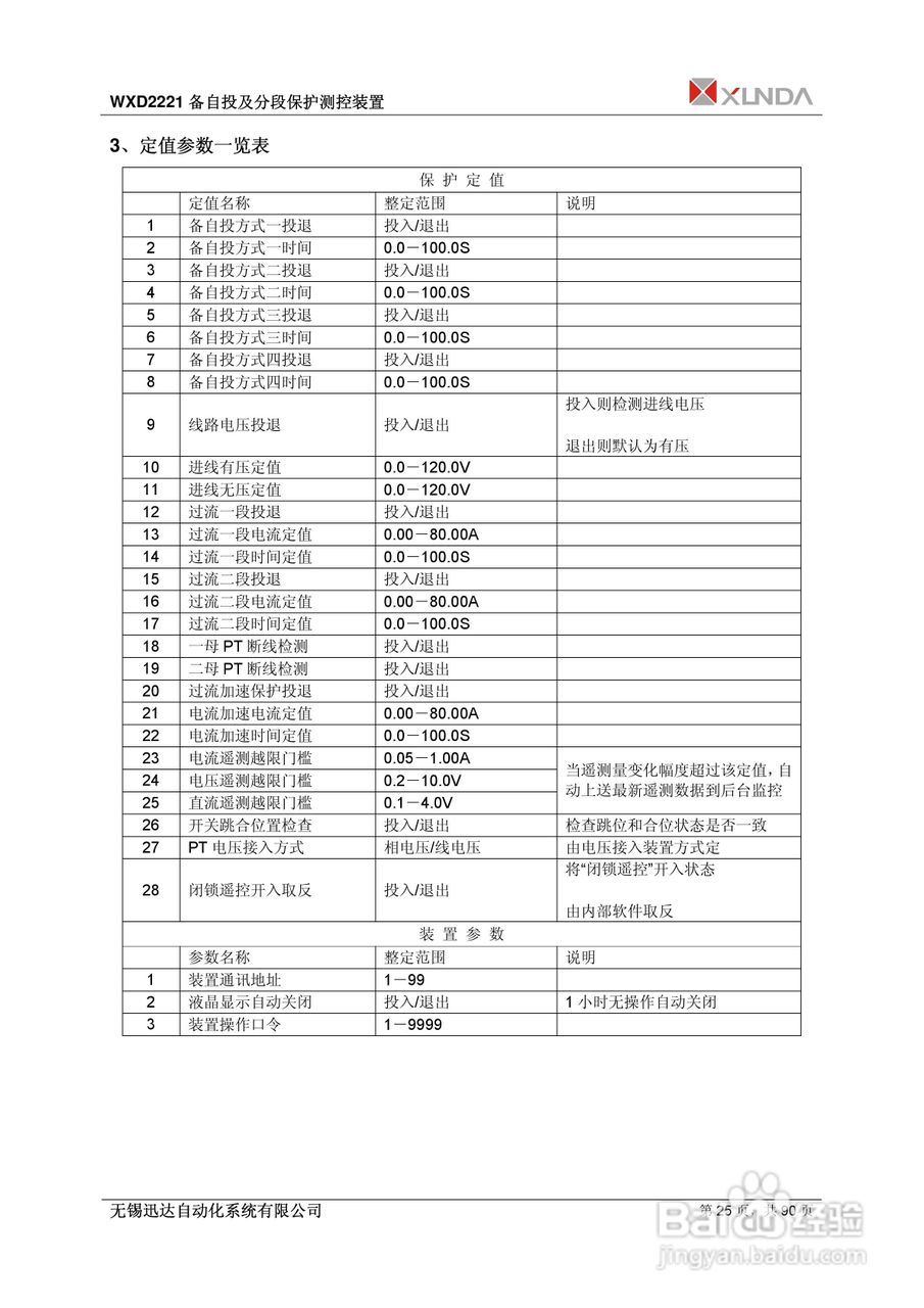 WXD2151电压互感器保护装置说明书:[3]