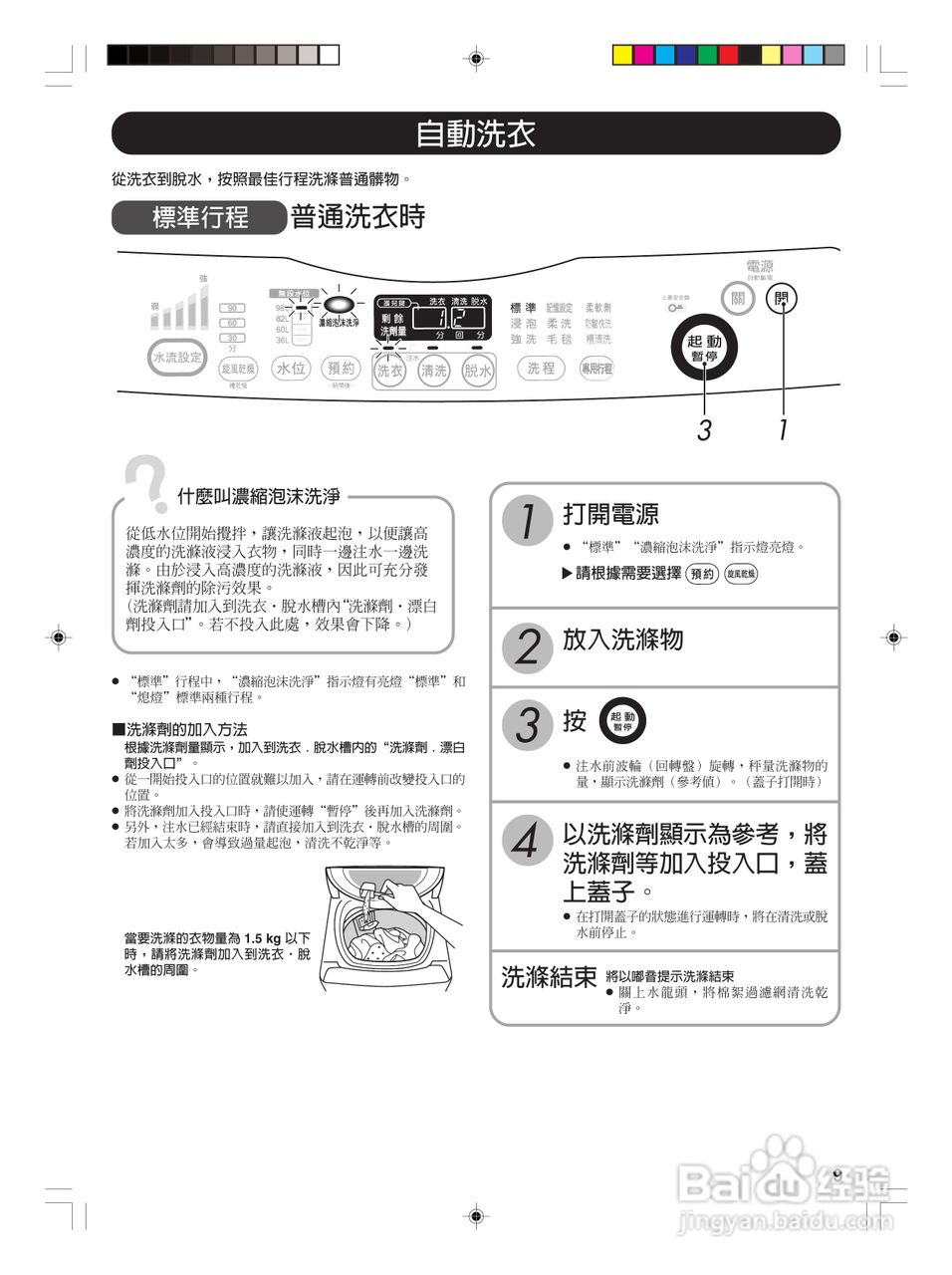 东芝AW-SD13AG全自动洗衣机使用手冊:[1]