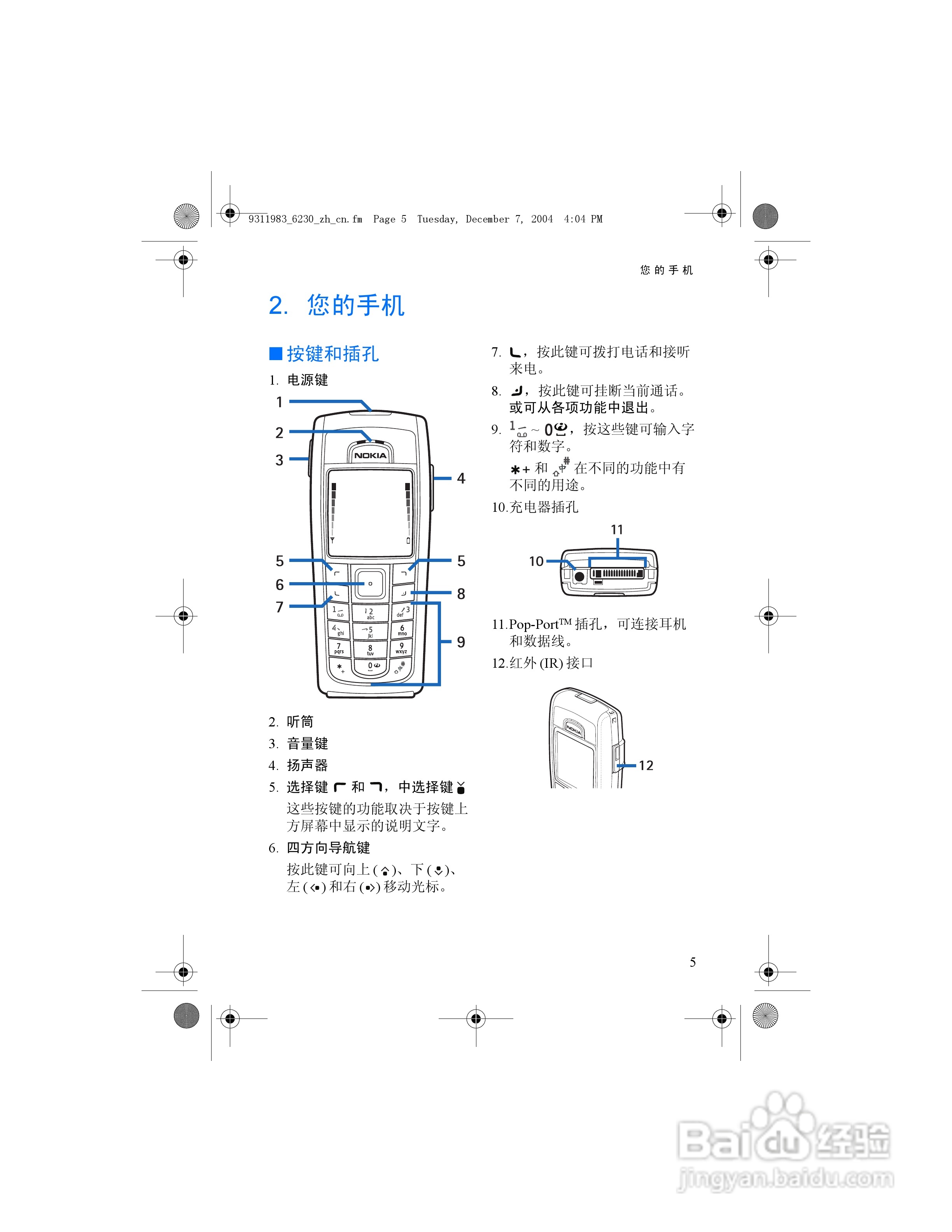 诺基亚6230手机使用说明书:[2]